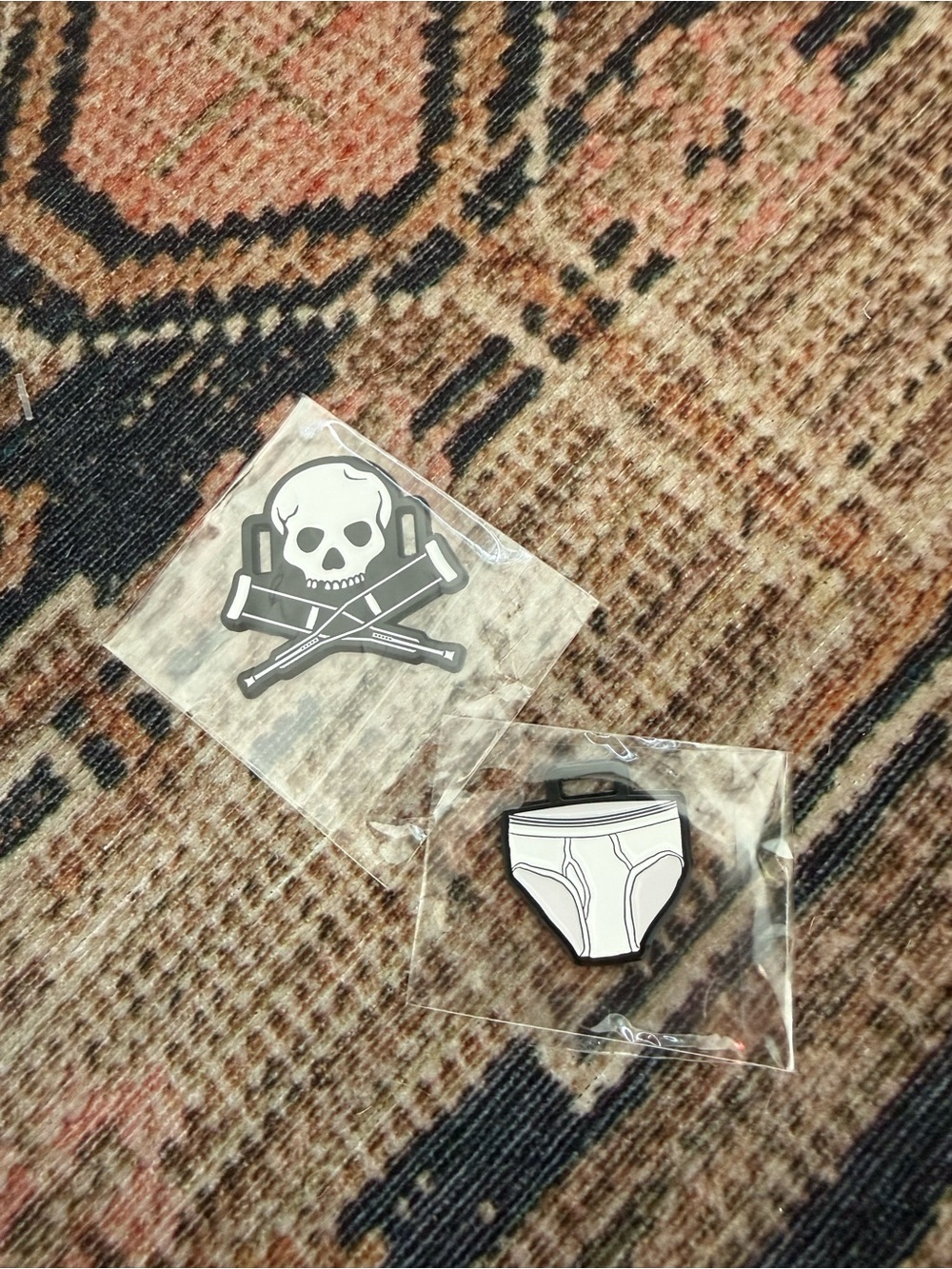 Chuck Taylor Converse All Star Jackass Movie Shoe Lace Charms - Set of 2